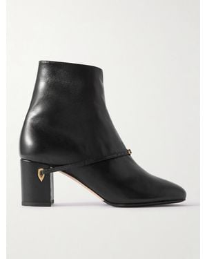 Jennifer Chamandi Danilo 65 Leather Ankle Boots - Black