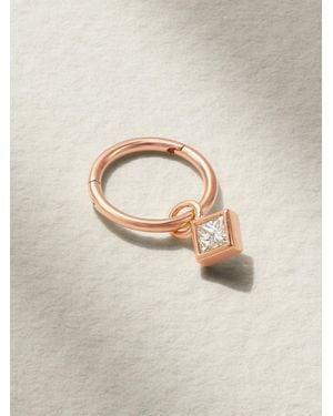 Maria Tash 18-Karat Rose Diamond Hoop Earring - Natural