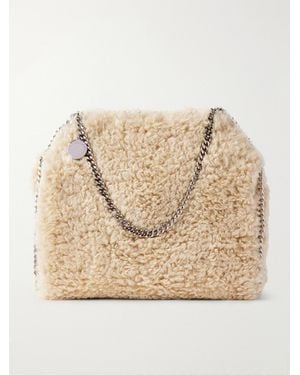 Stella McCartney Falabella Chain-Detailed Plush Tote - Natural