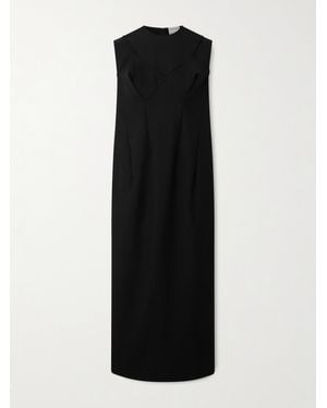 Calvin Klein Pina Midikleid Aus Wolle - Schwarz