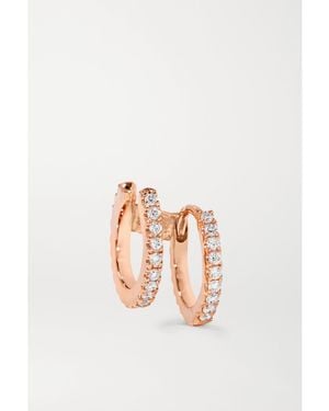 Maria Tash 6.5Mm 18-Karat Diamond Hoop Earring - White