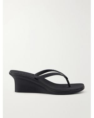 Bloumme Pilar Recycled Thong Sandals - Black