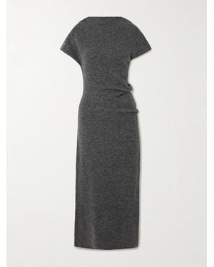 Proenza Schouler Abie Maxikleid Aus Walkloden - Grau