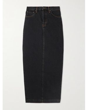 Wardrobe NYC Denim Maxi Skirt - Black