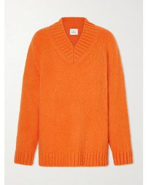 The Elder Statesman Sundance Brushed Cashmere Jumper - Orange