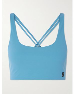 On Shoes Studio Sport-Bh Aus Recyceltem Stretch-Material - Blau