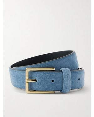 Anderson's Suede Belt - Blue