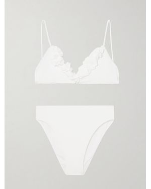 Maygel Coronel Krassi Ruffled Bikini - White