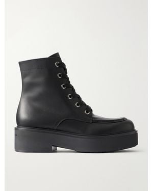 Gianvito Rossi 20 Leather Ankle Boots - Black