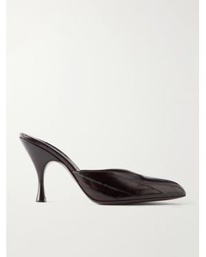 Herbert Levine Sitting Pretty 95 Textured-Leather Court Shoes - Brown