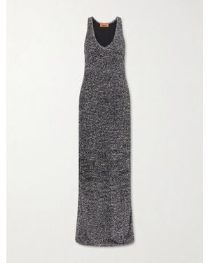 Missoni Embellished Mesh Maxi Dress - White