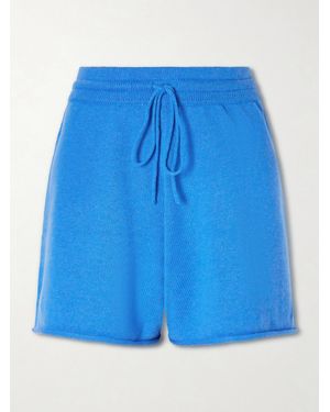 Calle Del Mar Knitted Cashmere Shorts - Blue