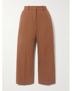 Marni Wool-Twill Wide-Leg Trousers - Brown