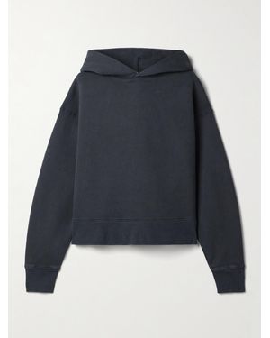 SLVRLAKE Denim Cotton-Jersey Hoodie - Blue