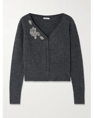 Erdem Cardigan Aus Strick Mit Verzierungen - Schwarz