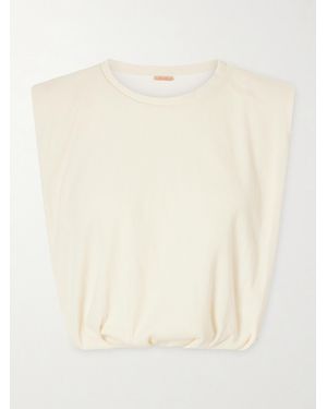 Johanna Ortiz Muraya Ribbed Cotton-Blend Top - Natural