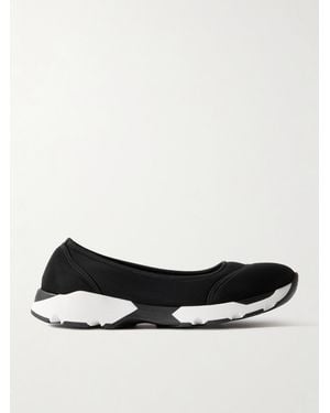 STAUD Gino Flache Schuhe Aus Neopren - Weiß
