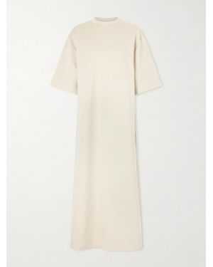 Wardrobe NYC Stretch-Cotton Jersey Midi Dress - Natural