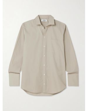 Victoria Beckham Hemd Aus Baumwollpopeline - Natur