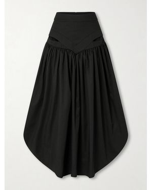 Tolu Coker Iyawo Cutout Twill Maxi Skirt - Schwarz