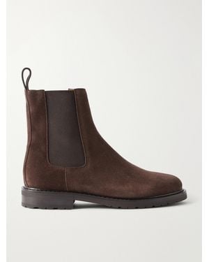 LEGRES 25 Chelsea Suede Ankle Boots - Brown