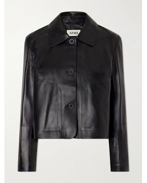 Arma Emy Leather Jacket - Black