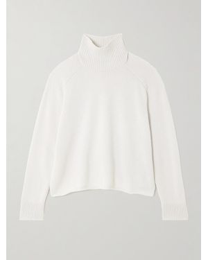 James Perse Recycled-Cashmere Turtleneck Jumper - White
