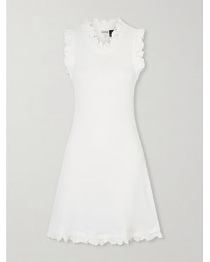 Loewe Paula's Ibiza Ruffled Cotton-Blend Mini Dress - White
