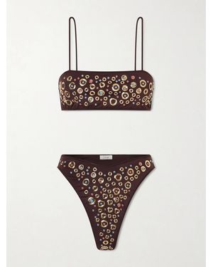 Oséree Studded Bikini - Brown