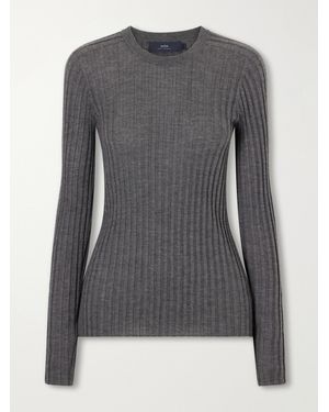 arch4 Ribbed Cashmere Jumper - Grey