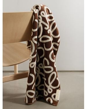 Loewe Paula's Ibiza Anagram Handtuch Aus Baumwollfrottee Mit Jacquard-Muster - Natur