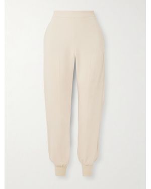 Stella McCartney Net Sustain Crepe Track Trousers - Natural