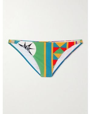 Loewe Paula's Ibiza Bedrucktes Bikini-Höschen - Blau