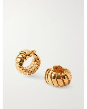 Alaïa Goldfarbene Creolen - Mettallic