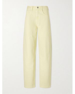Agolde Laria Mid-Rise Wide-Leg Jeans - Yellow