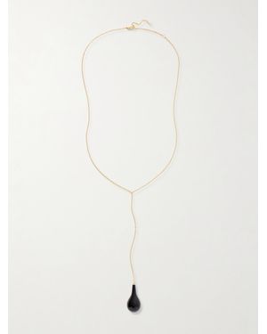 TOTEME Plated, Onyx And Swarovski Crystal Necklace - White