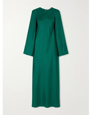 Rohe Silk-Satin Maxi Dress - Green