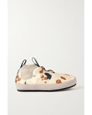 Holden Chaussons De Ville En Tissu Technique Matelassé À Imprimé Camouflage Et À Finitions En Mailles Stretch - Multicolore