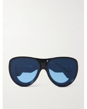 Loewe Paula's Ibiza Oversized-Pilotensonnenbrille Aus Azetat - Blau