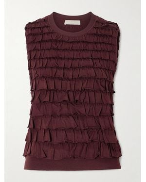 Ulla Johnson Haut En Jersey À Volants Lula - Violet