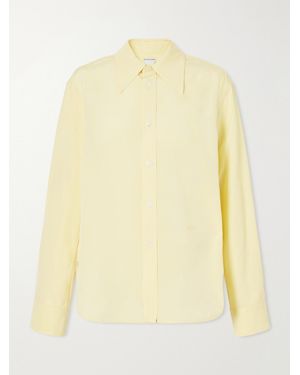 Bottega Veneta Silk-Blend Shirt - Yellow