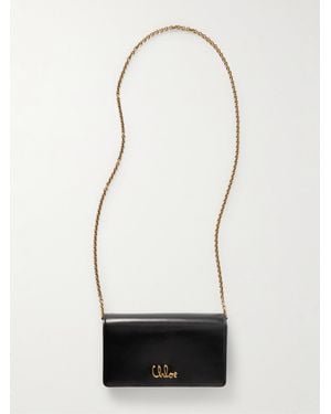 Chloé Iconic Schultertasche Aus Leder Mit Verzierung - Weiß