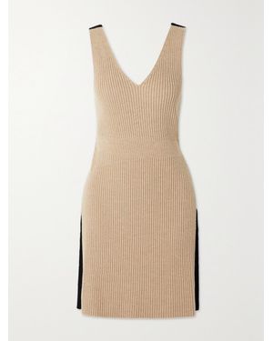 Loewe Backless Ribbed Wool Tunic - Multicolour