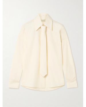 Kallmeyer Billie Tie-Detailed Cotton-Poplin Shirt - Natural