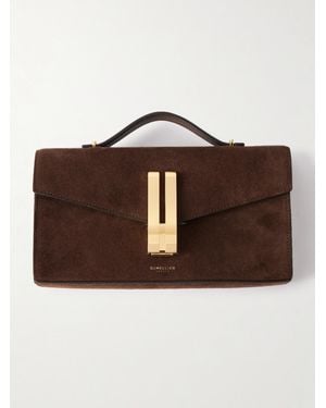 DeMellier London The Vancouver Suede Clutch - Brown