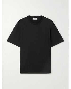 Saint Laurent T-Shirt Aus Baumwoll-Jersey - Schwarz