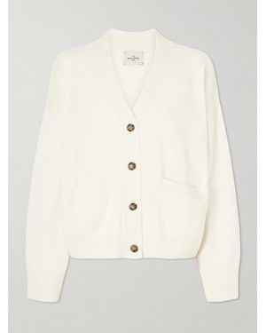 LeKasha Troyes Organic Cashmere Cardigan - Natural