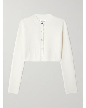 Galvan London Atalanta Knitted Cardigan - White
