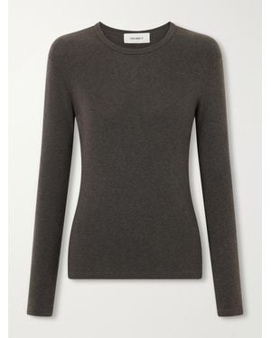 Lisa Yang Vivian Cotton And Cashmere-Blend T-Shirt - Black
