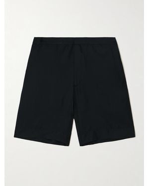 Loulou de Saison Poseidon Silk-Twill Shorts - Black